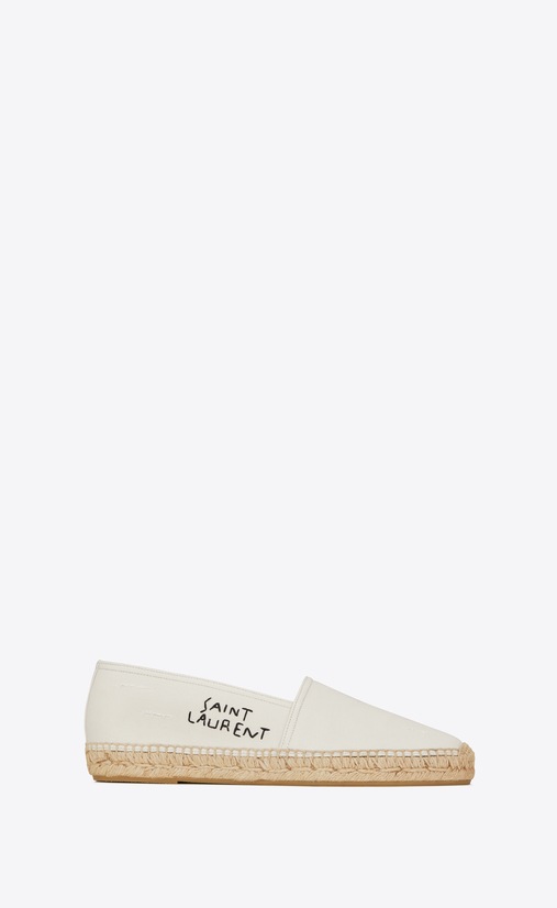 espadrilles in Saint Laurent-embroidered fabric